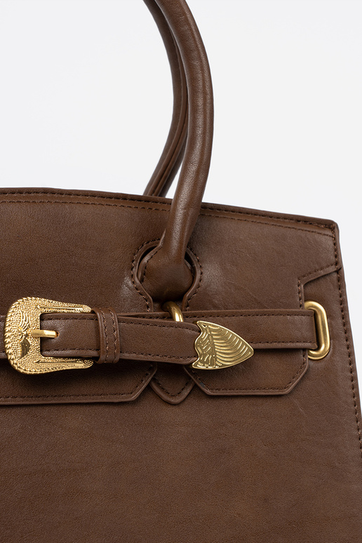 Brun Sac à main avec boucle décorative À dorém kolorze