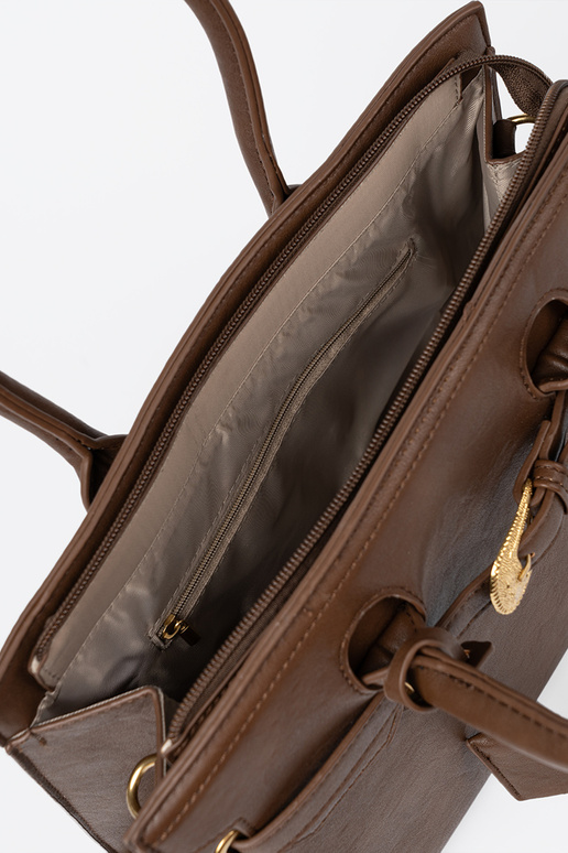 Brun Sac à main avec boucle décorative À dorém kolorze