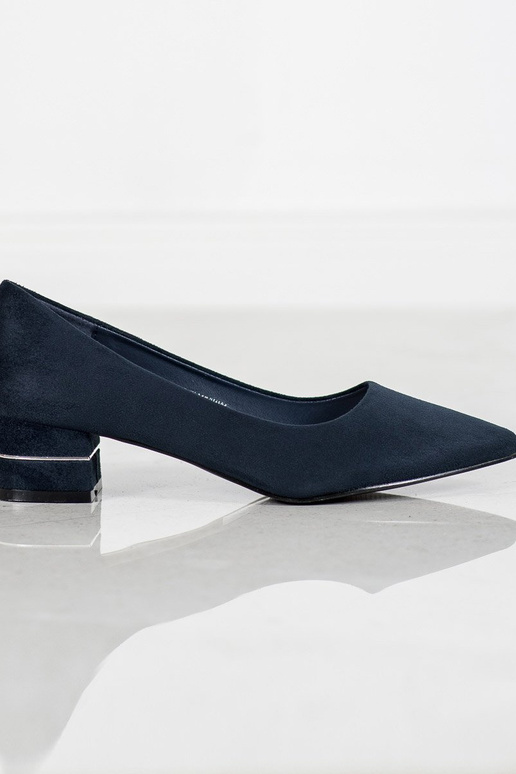 Schoenen met decoratieve streep blauIn