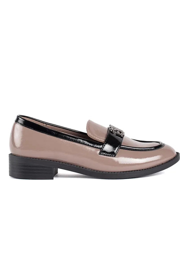 met lakeffect beige-zInart Dames mocassins 2