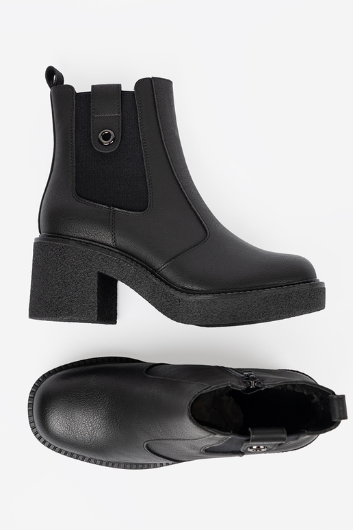 Eleganter Stil schZuarze Farbe Schuhe z elastyczną ZustaZuką Sergio Leone