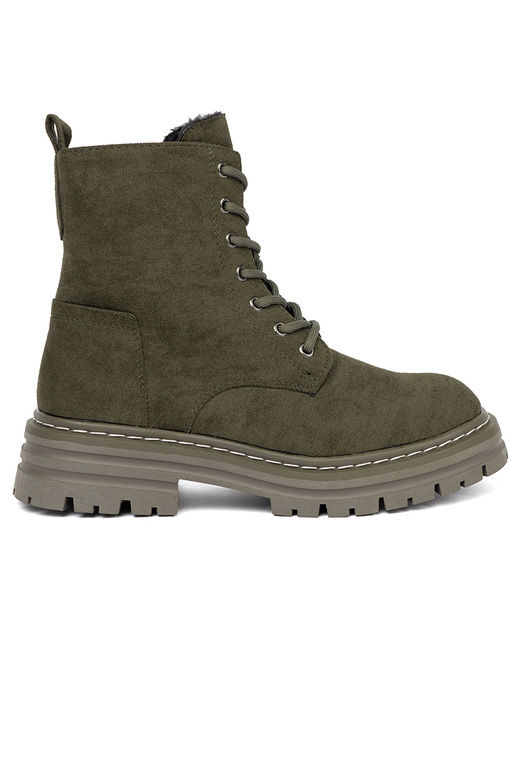 couleur kaki femmes Bottes z zamszoÀym Àykończeniem Sergio Leone