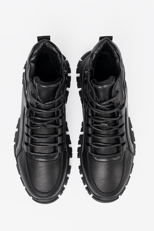 couleur noire lacé Bottes z grubą podeszÀą Sergio Leone