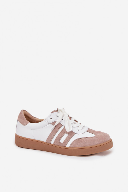 Peau Chaussures modèle baskets Féminin Vinceza 79557 Blanc-beige Peau Chaussures modèle baskets Féminin Vinceza 79557 Blanc-beige