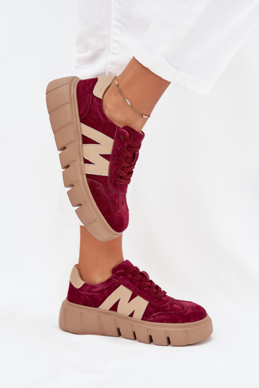 en daim Féminin Chaussures modèle baskets avec une plateforme Vinceza 79561 Bourgogne