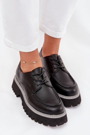 Schuhe Mokassins für Damen Mit einer Spitze Big Star NN274052 schZuarze Farbe