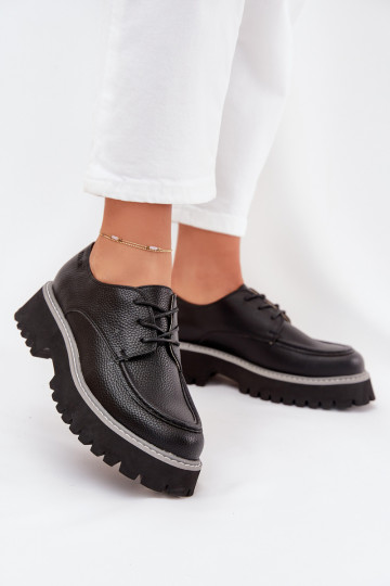 Schuhe Mokassins für Damen Mit einer Spitze Big Star NN274052 schZuarze Farbe 2