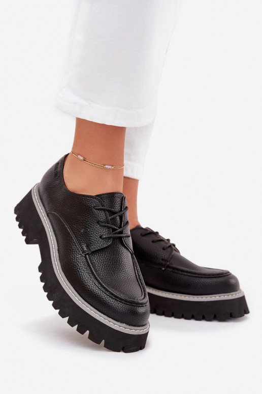 Schuhe Mokassins für Damen Mit einer Spitze Big Star NN274052 schZuarze Farbe