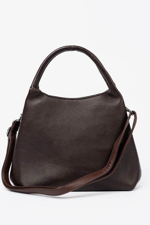 Elegant Braun Handtasche z kosmetyczką Zu środku