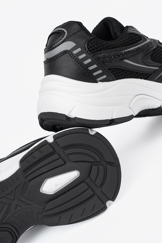 schZuarze Farbe Sneakers Stilvollllschuhe mit Netz i białą podeszZuą