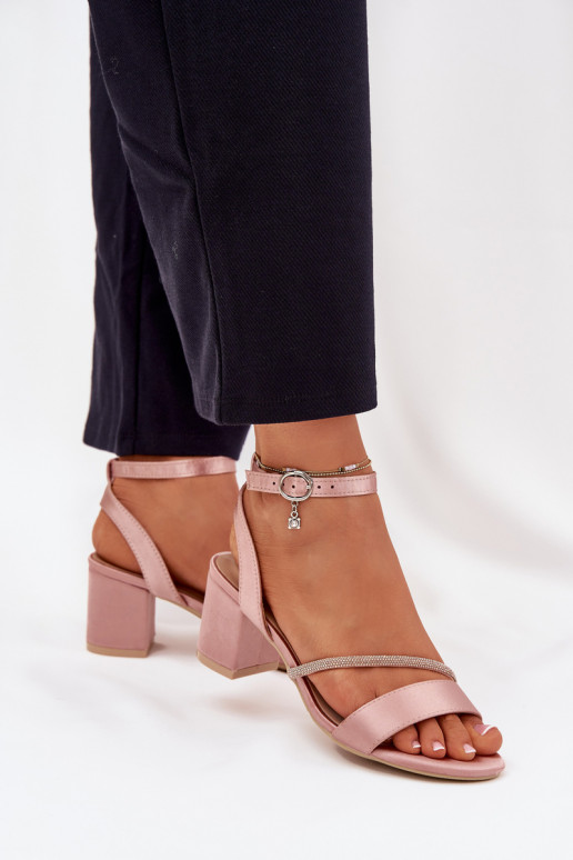 Rosa Damen High Heels mit glänzenden Details, Vinceza 20268