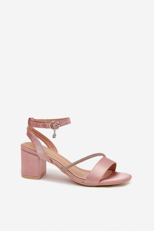 Rosa Damen High Heels mit glänzenden Details, Vinceza 20268