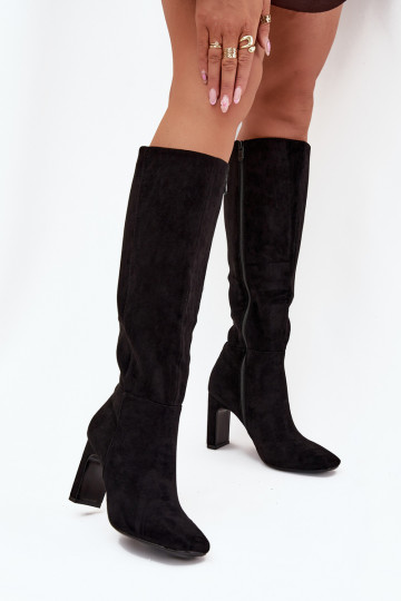 bottes pour femmes avec des talons réchauffer couleur noire Zamira 2