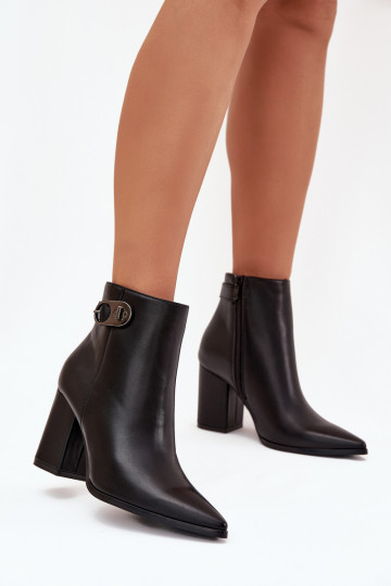 Bottes pour femmes Avec des décorations Detalem couleur noire Tharina 2