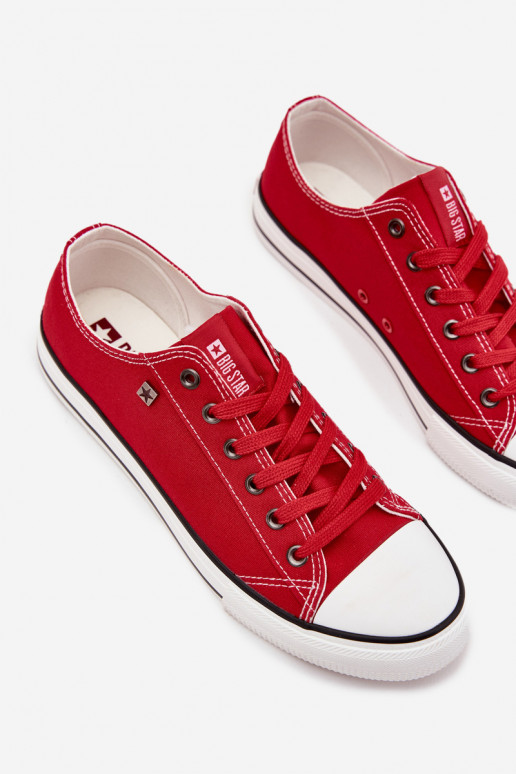 Vrijetijdsschoenen voor heren Laag materiaal Big Star DD174502 rood
