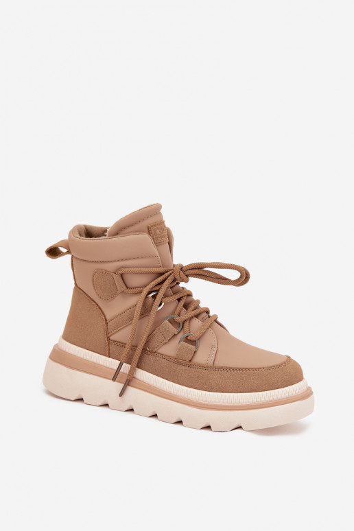 Bottes pour femmes avec une plateforme marron Liorae Bottes pour femmes avec une plateforme marron Liorae