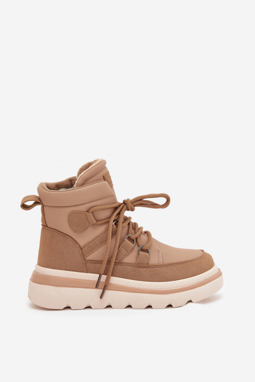 Bottes pour femmes avec une plateforme marron Liorae Bottes pour femmes avec une plateforme marron Liorae