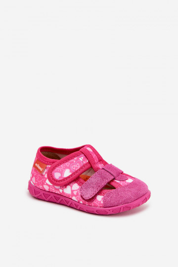 Slippers Milami Kinderen met zelfklevende bevestigingsmiddelen met hartjes roze Reathiana