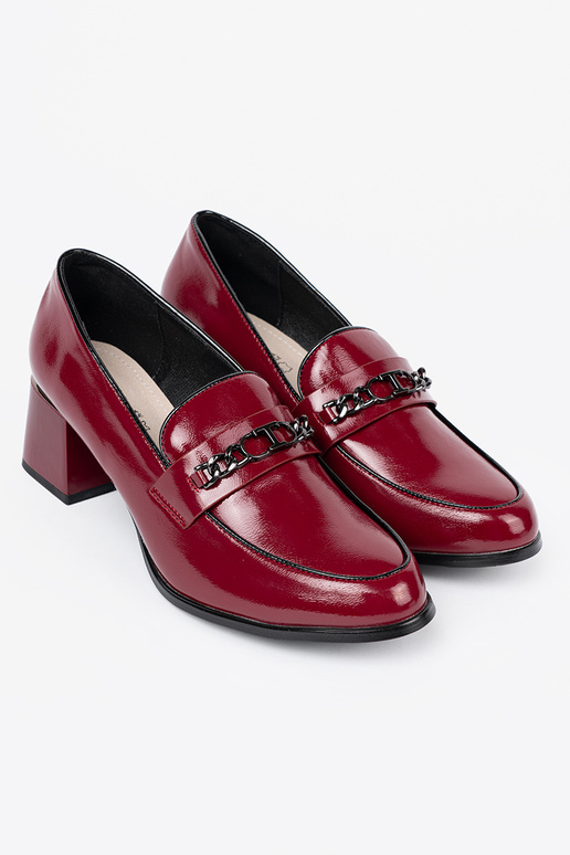 bordeaux dames schoenen op hoge hakken