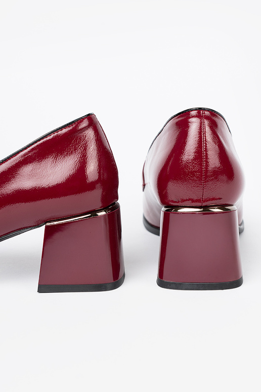 bordeaux dames schoenen op hoge hakken