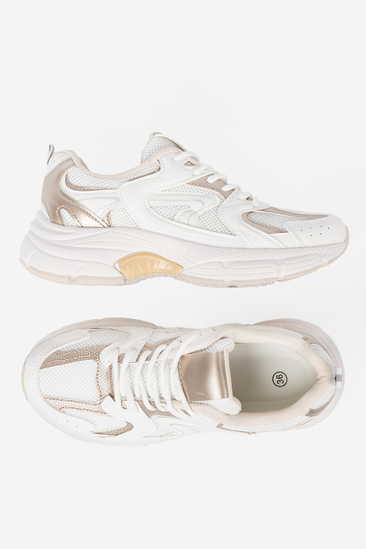 Zueiße Farbe Sneakers Stilvollllschuhe z Beige-goldenmi ZustaZukami