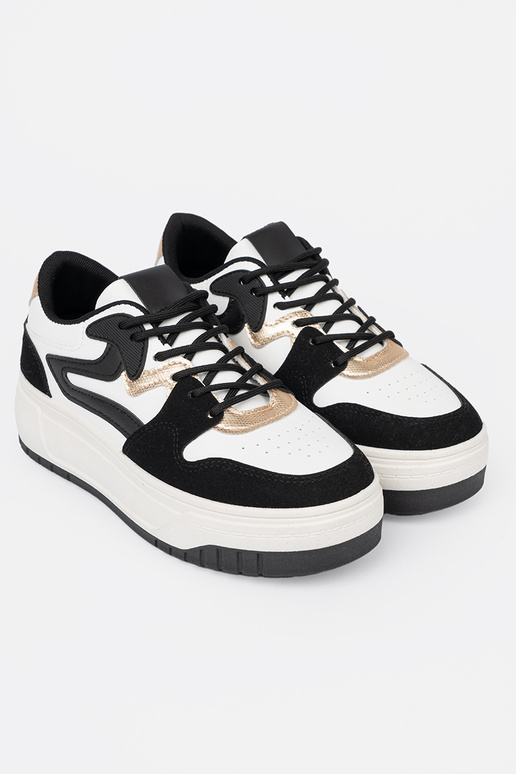 ZInart en Initte kleur Sneakers ze goudenmi detalami