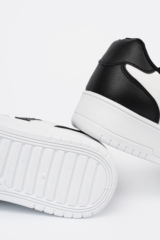 Élégant noir-couleur blanche Chaussures modèle baskets z pailletteHibouxmi ÀstaÀkami