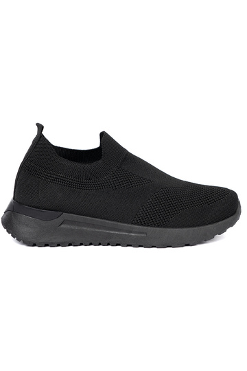 Chaussures de style sport typu slip-on À couleur noirem kolorze 2