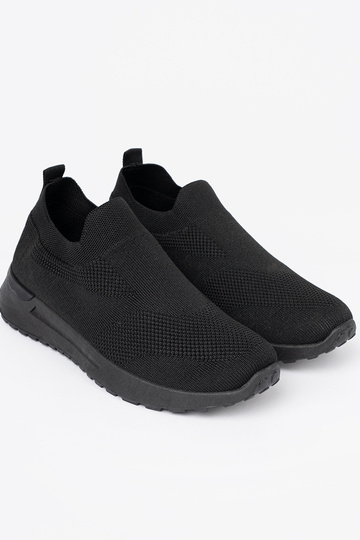 Sportschoenen typu slip-on In zInarte kleurm kolorze