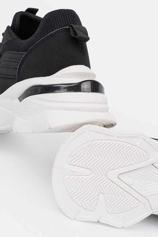 couleur noire des sports Chaussures modèle baskets na grubej couleur blanchej podeszÀie