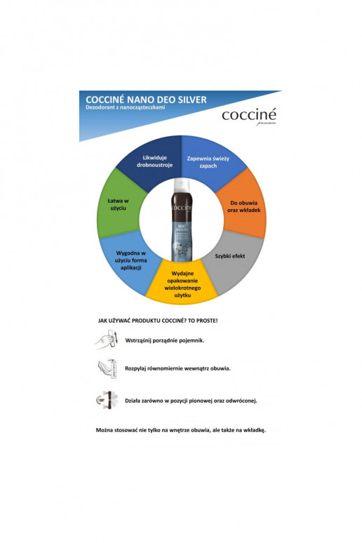 Coccine Activéno Deo Silver Désodorisant pour chaussures 75ml