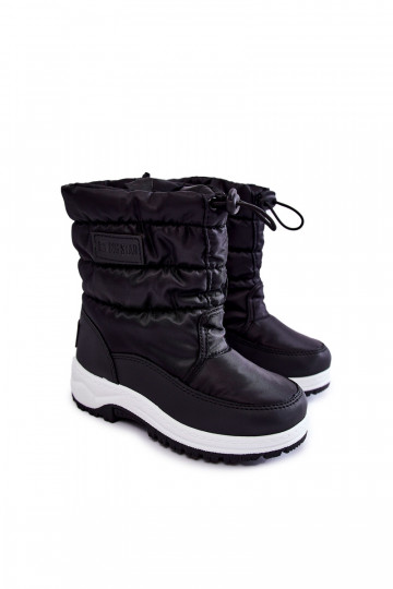 Bottes de neige pour enfants avec fermetures éclair Big Star KK374235 couleur noire 2