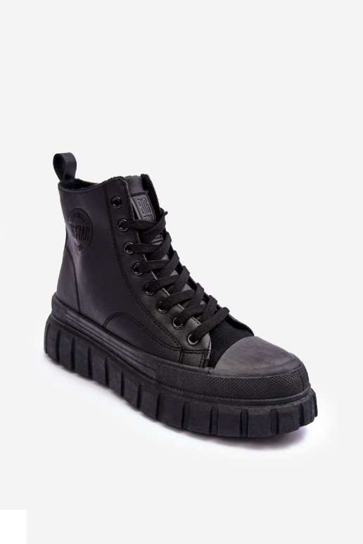 réchauffer Peau chaussures décontractées Au Château Big Star MM274625 couleur noire réchauffer Peau chaussures décontractées Au Château Big Star MM274625 couleur noire
