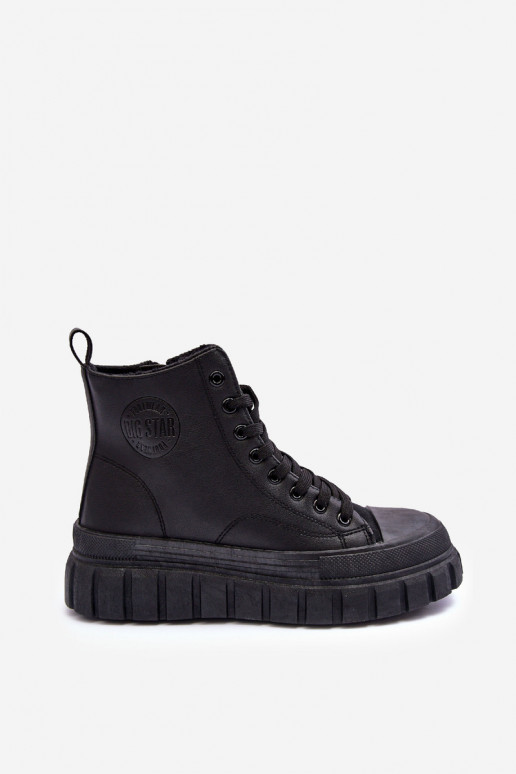 réchauffer Peau chaussures décontractées Au Château Big Star MM274625 couleur noire réchauffer Peau chaussures décontractées Au Château Big Star MM274625 couleur noire