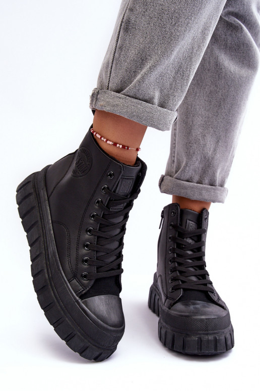 réchauffer Peau chaussures décontractées Au Château Big Star MM274625 couleur noire réchauffer Peau chaussures décontractées Au Château Big Star MM274625 couleur noire