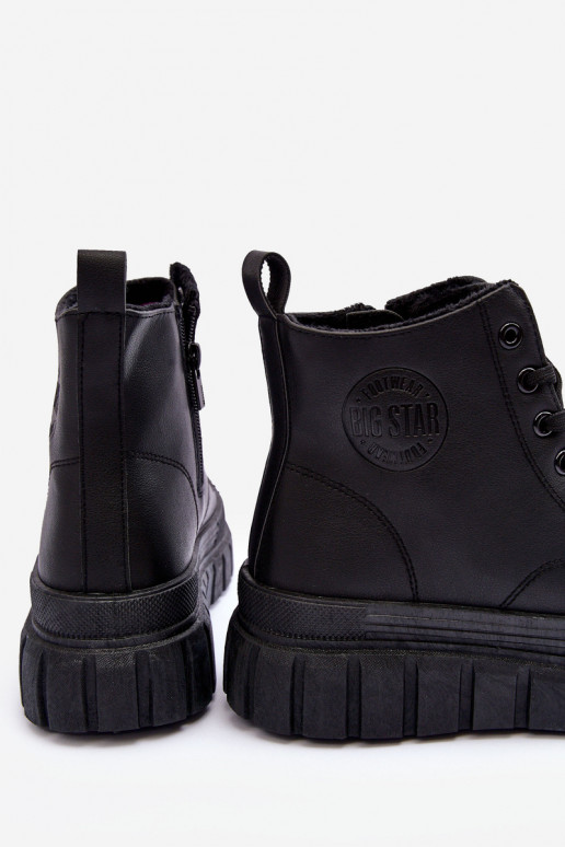 réchauffer Peau chaussures décontractées Au Château Big Star MM274625 couleur noire réchauffer Peau chaussures décontractées Au Château Big Star MM274625 couleur noire