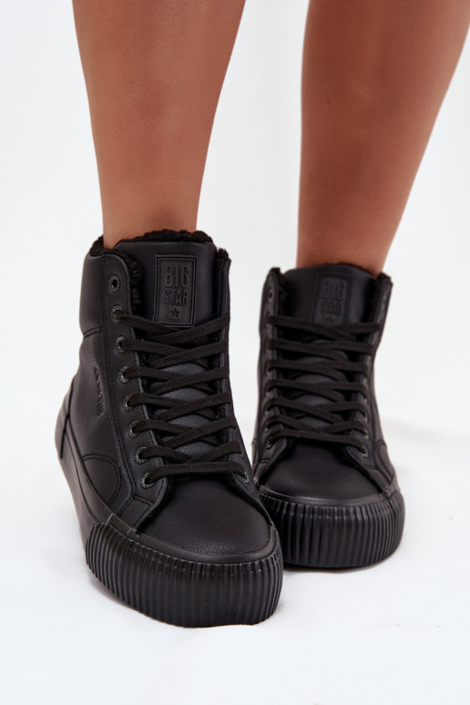 réchauffer Chaussures de loisirs avec une plateforme Big Star OO274796 couleur noire