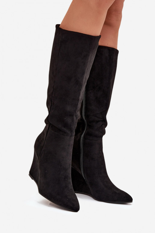 sich Zuarm laufen Damenstiefel Auf einem Keil schZuarze Farbe Rosina sich Zuarm laufen Damenstiefel Auf einem Keil schZuarze Farbe Rosina