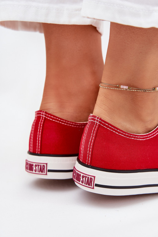 Freizeitschuhe Niedrig Big Star DD274A234 rote Farbe