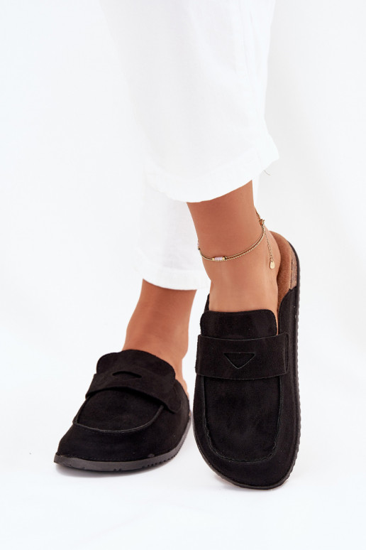 Chaussons Sabots Féminin avec une plateforme couleur noire Nivalia Chaussons Sabots Féminin avec une plateforme couleur noire Nivalia