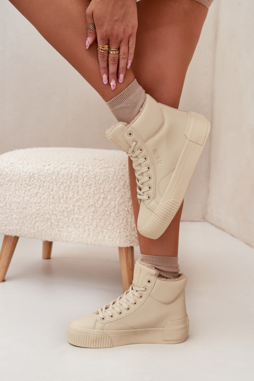 réchauffer Chaussures de loisirs avec une plateforme Big Star OO274795 beige