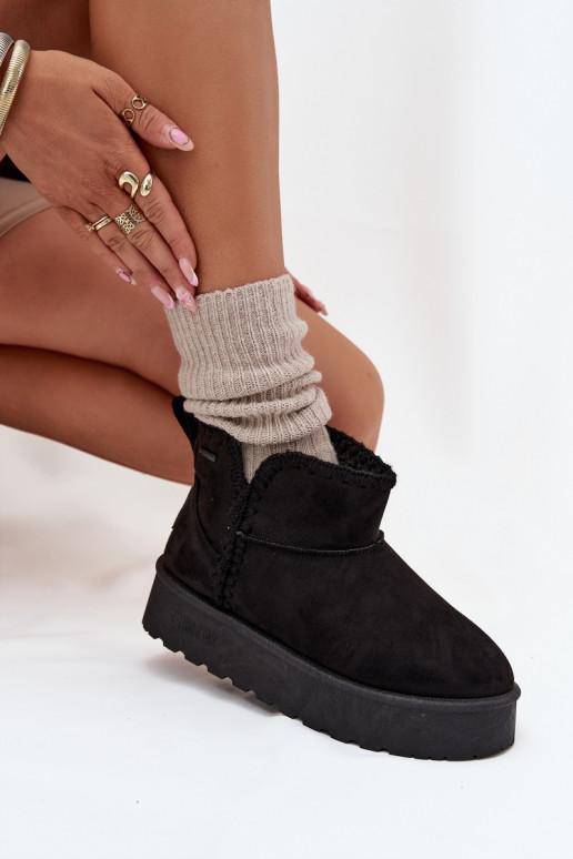 SneeuIn laarzen Dames met platformPrzeszyciami Big Star SS274128 zInart