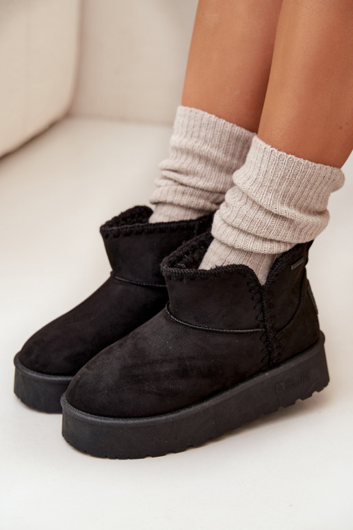 Bottes de neige Féminin avec une plateformePrzeszyciami Big Star SS274128 couleur noire