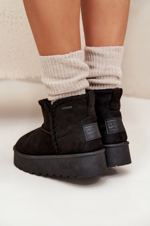 SneeuIn laarzen Dames met platformPrzeszyciami Big Star SS274128 zInart