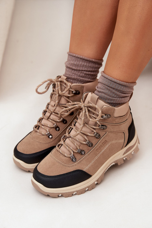 bottes de randonnée Féminin Big Star SS274095 beige