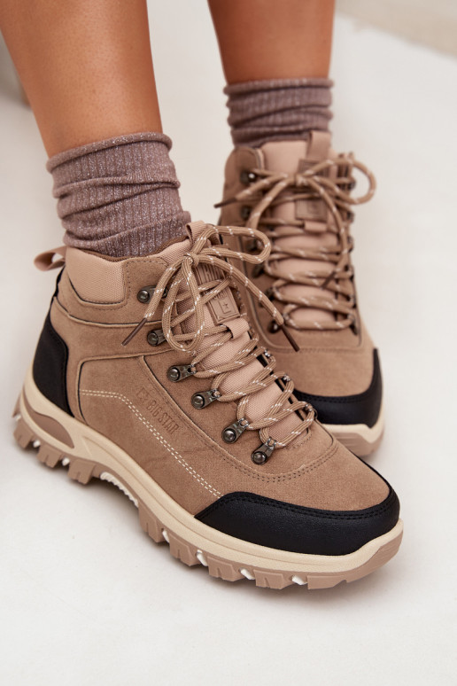 bottes de randonnée Féminin Big Star SS274095 beige