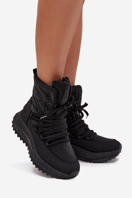 Schneestiefel Feminin Zum Schloss Big Star SS274059 schZuarze Farbe