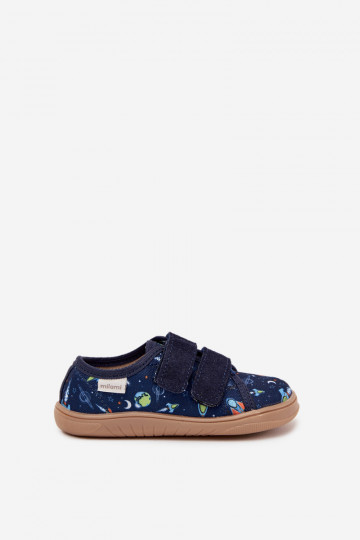 Chaussons Barefoot garçons Kosmos Milami bleu foncé Saphira 2
