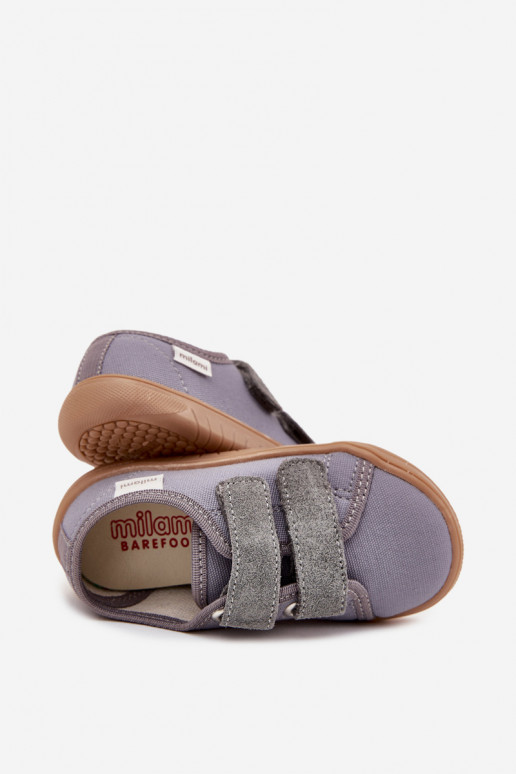 Chaussons Barefoot garçons Doucement Milami couleur grise Saphira Chaussons Barefoot garçons Doucement Milami couleur grise Saphira