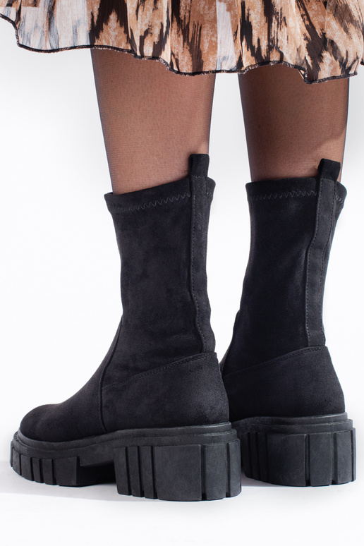 schZuarze Farbe Schuhe aus INildleder Frauen